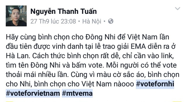 Mỹ Tâm, Hà Hồ, Thu Thảo cùng dàn sao đồng loạt kêu gọi ủng hộ Đông Nhi tại EMA 2016 - Ảnh 18.
