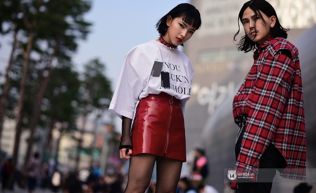 Châu Bùi & Cao Minh Thắng ton-sur-ton, Min diện quần một mất một còn tại Seoul Fashion Week ngày 3 - Ảnh 2.