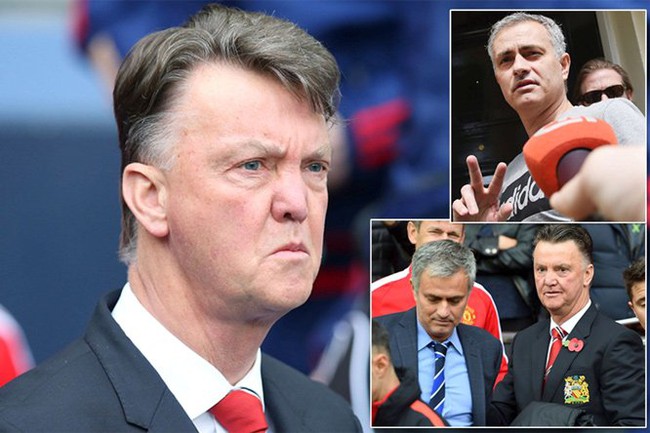 Bị đ&acirc;m sau lưng, Van Gaal thề cạch mặt Mourinho - Ảnh 1.