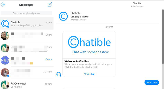 Cộng đồng mạng thích thú với tính năng chat cùng người lạ của Facebook Messenger - Ảnh 1.