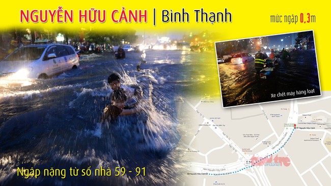 Đi đường Sài Gòn khi mưa lớn nhớ kỹ 66 điểm này - Ảnh 4.
