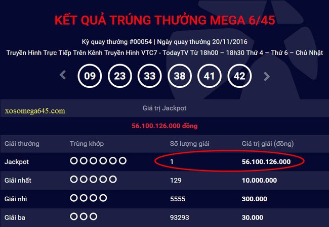 V&eacute; tr&uacute;ng thưởng Jackpot hơn 56 tỷ đồng được ph&aacute;t h&agrave;nh tại B&agrave; Rịa &ndash; Vũng T&agrave;u - Ảnh 1.