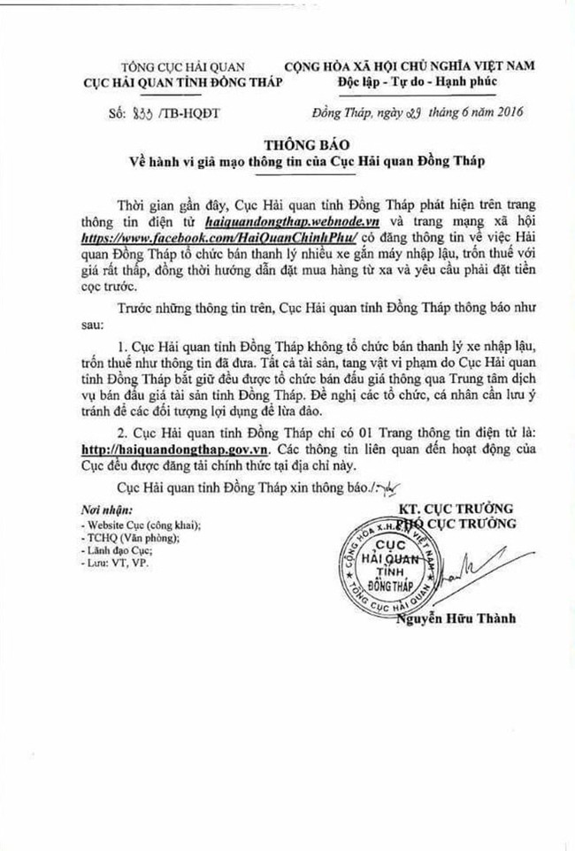Cảnh b&aacute;o lừa đảo thanh l&yacute; xe trốn thuế tr&ecirc;n Facebook - Ảnh 3.