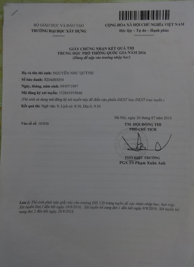 Th&iacute; sinh đạt 30,5 điểm vẫn trượt Đại học - Ảnh 1.