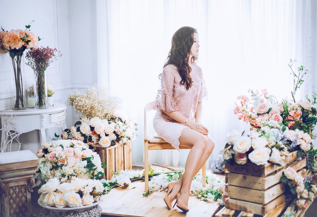 Kh&ocirc;ng thể rời mắt trước h&igrave;nh ảnh quyến rũ v&agrave; ngọt ng&agrave;o của  &Aacute; hậu Huyền My - Ảnh 6.