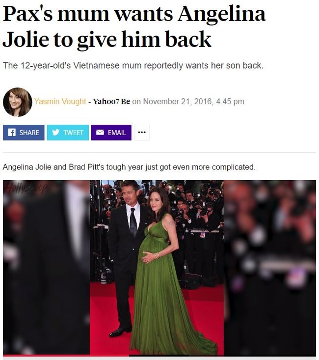 Rộ tin mẹ ruột của Pax Thiên muốn Angelina Jolie trả lại con - Ảnh 1.