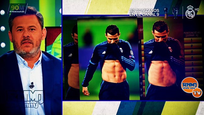 Truyền thông Barcelona dùng photoshop biến bụng Ronaldo thành 1 múi - Ảnh 2.