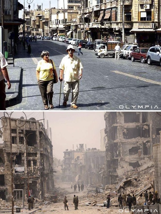 Chiến tranh đã khiến thành phố lớn nhất Syria hoang tàn thế nào? - Ảnh 7.