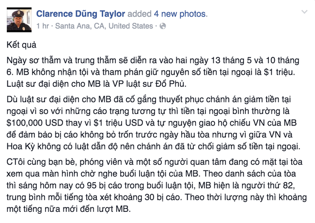 Minh Béo không nhận tội tại phiên tòa đầu tiên, số tiền tại ngoại vẫn là 1 triệu USD - Ảnh 2.