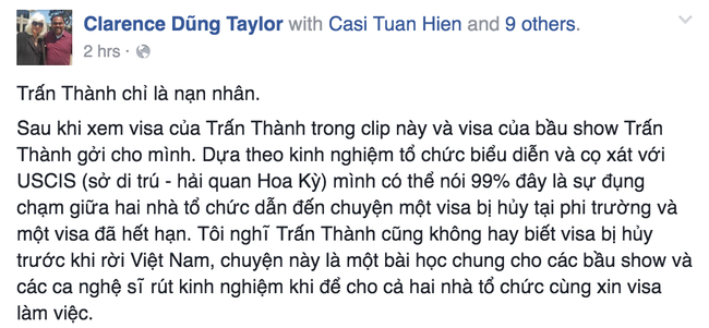 Clip: Đây là lý do Trấn Thành bị từ chối nhập cảnh vào Mỹ - Ảnh 2.