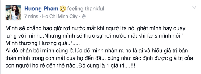 Phạm Hương: Ai đó phản bội mình cũng là lúc để mình nhận ra họ là ai - Ảnh 1.