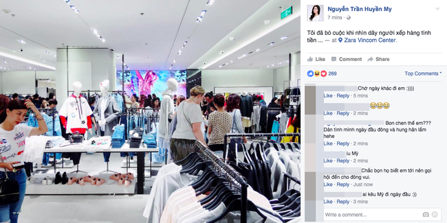Gần đến giờ đóng cửa, store Zara Việt Nam vẫn đông nghịt, từng hàng dài chờ thanh toán hóa đơn cả chục triệu - Ảnh 3.