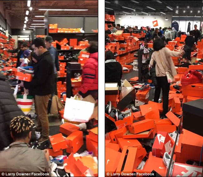 Cửa hàng Nike ở Mỹ bị bới tung, như vừa trải qua một trận động đất trong ngày Black Friday - Ảnh 7.