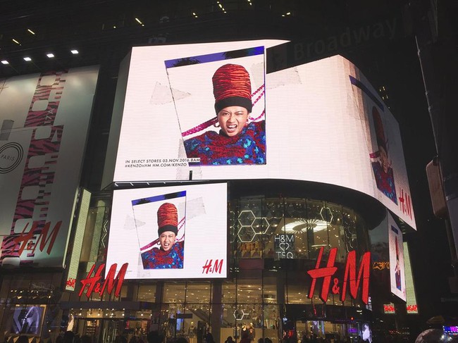 Ảnh Suboi tràn ngập Quảng trường Thời đại - New York, dân tình bắt đầu xếp hàng mua H&M x Kenzo - Ảnh 2.