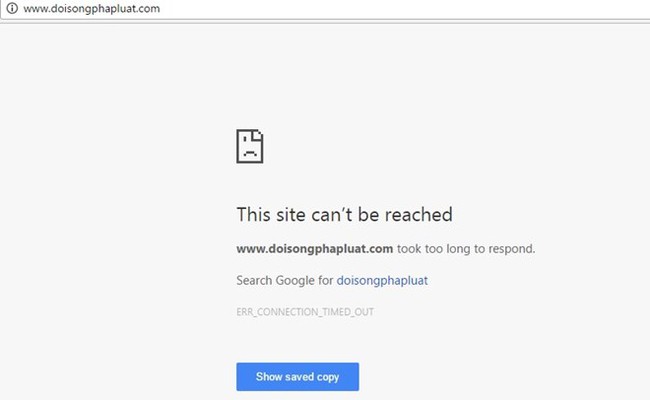 Báo Người đưa tin và bản điện tử Doisongphapluat.com bị tấn công - Ảnh 2.