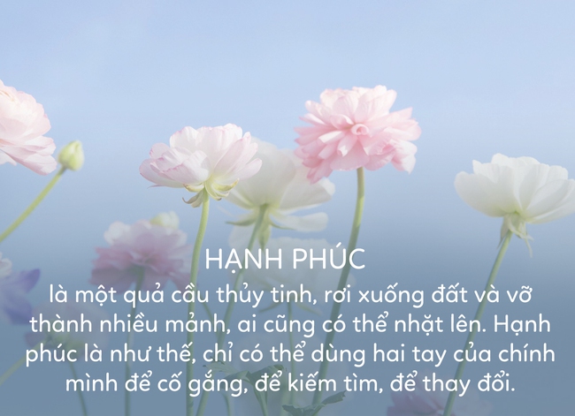 Hạnh phúc là cảm giác đến từ trái tim, chứ không phải nhận định của người  khác