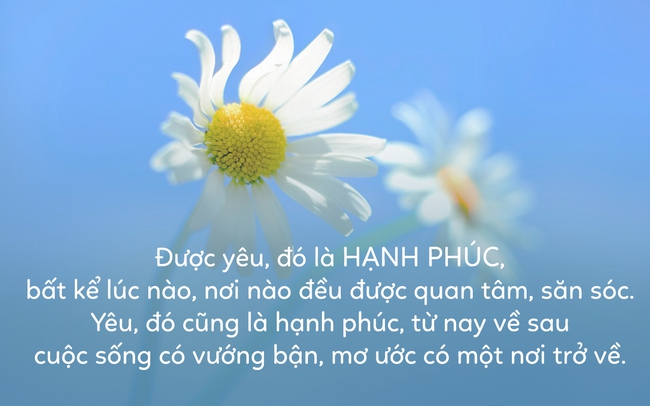 Hạnh phúc là cảm giác đến từ trái tim, chứ không phải nhận định của người  khác