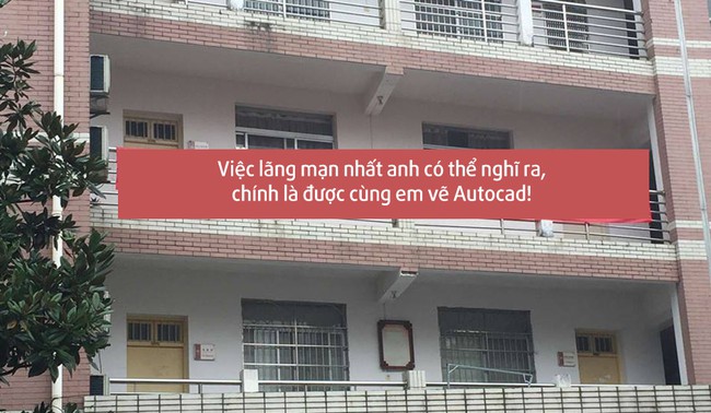 Nam sinh trường người ta: Ng&agrave;y 8/3 ch&uacute;c con g&aacute;i l&agrave; phải giăng biểu ngữ cực chất - Ảnh 1.