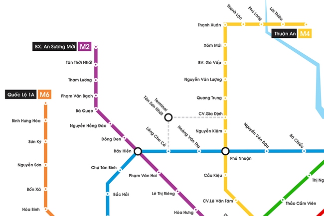 Hình ảnh bản đồ 8 tuyến Metro kết nối toàn thành phố: Người Sài Gòn ngóng tới lúc được đi lại tiện lợi, văn minh! - Ảnh 2.