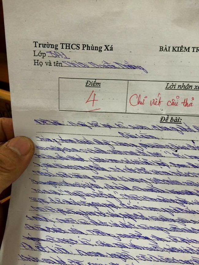 Đến b&aacute;c sĩ cũng phải b&oacute; tay với n&eacute;t chữ kh&oacute; hiểu trong b&agrave;i kiểm tra Văn n&agrave;y! - Ảnh 1.