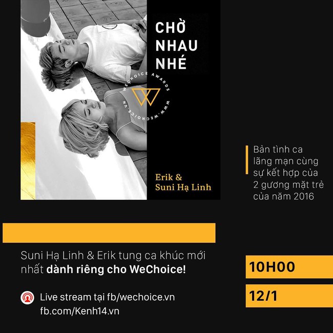 WeChoice livestream độc quyền ra mắt loạt ca khúc mới của Hà Anh Tuấn - Phương Linh, Tiên Tiên và Erik - Suni - Ảnh 3.