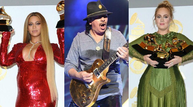 Carlos Santana: Adele thắng vì cô ấy có thể hát, còn Beyoncé để ngắm nhiều hơn là để nghe - Ảnh 1.