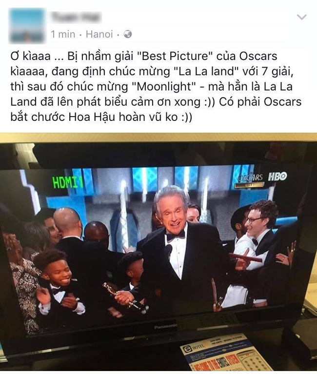 Dân mạng đang xôn xao về sự cố trao nhầm giải Oscar như scandal tại Hoa hậu Hoàn vũ - Ảnh 12.