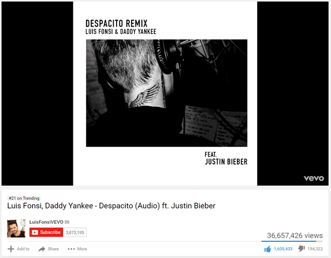 Ca kh&uacute;c mới của Justin Bieber vừa ra đ&atilde; ph&aacute; kỷ lục YouTube 2017 - Ảnh 3.