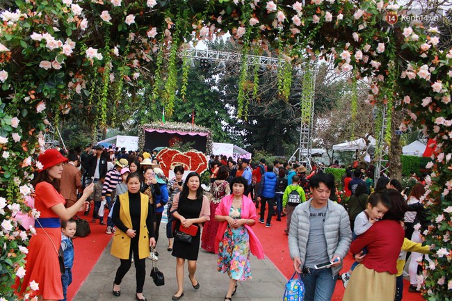 Bất chấp mưa phùn, ngày thứ 3 lễ hội hoa hồng Bulgaria ở Hà Nội vẫn đông nghịt người - Ảnh 7.