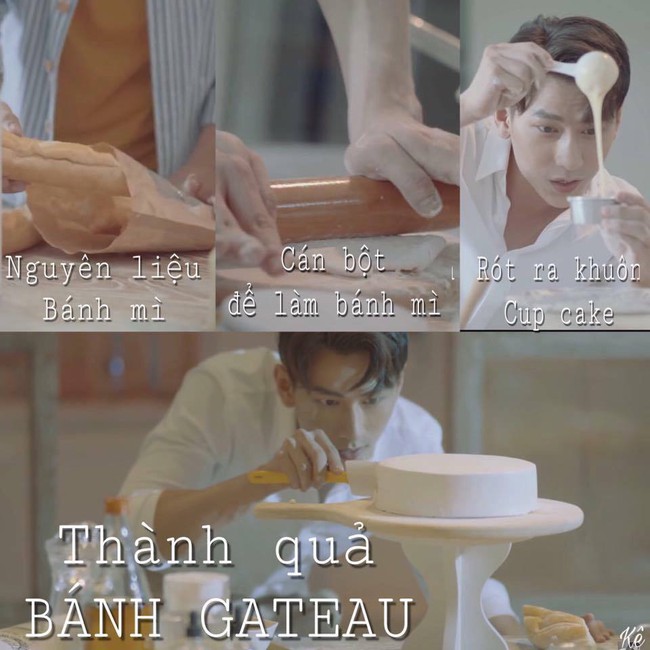 MV mới của Isaac bị soi c&ocirc;ng thức lạ: Từ nguy&ecirc;n liệu b&aacute;nh m&igrave; m&agrave; l&agrave;m b&aacute;nh gato! - Ảnh 1.