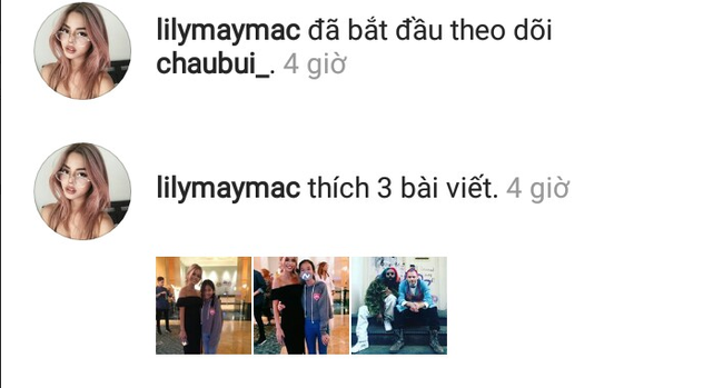 Lily Maymac vừa theo dõi Châu Bùi trên Instagram - Ảnh 2.