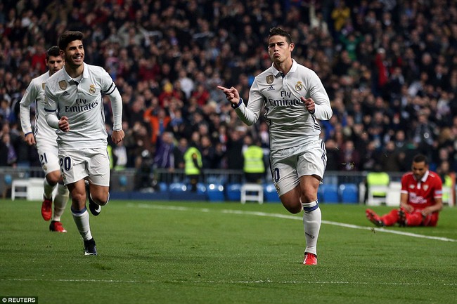 Trai đẹp James Rodriguez lập cú đúp, Real Madrid đặt một chân vào tứ kết Cúp Nhà vua - Ảnh 4.