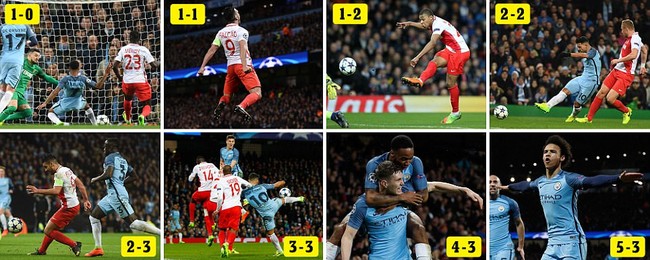 Man City đánh bại Monaco trong trận đấu có 8 bàn thắng - Ảnh 3.