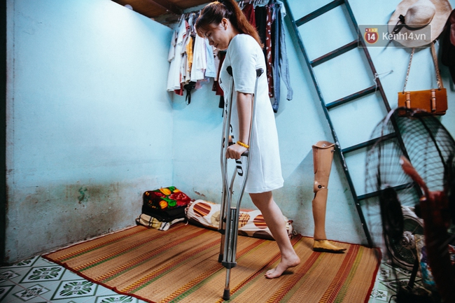 Học sự lạc quan sống từ cô gái 24 tuổi mất 1 chân: tự lập ở Sài Gòn, nỗ lực làm việc kiếm tiền để mua chân giả - Ảnh 9.