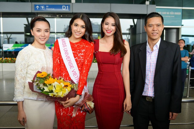 Phạm Hương, Thi&ecirc;n L&yacute; tiễn Lệ Hằng l&ecirc;n đường tham dự Hoa hậu Ho&agrave;n vũ 2016 - Ảnh 7.