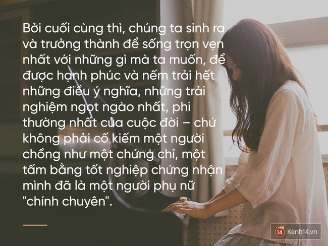 30 tuổi chưa chồng sao lại bị coi là ế, sao bố mẹ lại nghĩ đó là nỗi bất hạnh? - Ảnh 5.