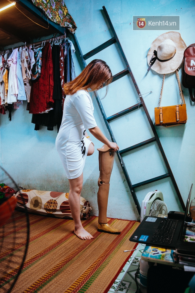 Học sự lạc quan sống từ cô gái 24 tuổi mất 1 chân: tự lập ở Sài Gòn, nỗ lực làm việc kiếm tiền để mua chân giả - Ảnh 8.