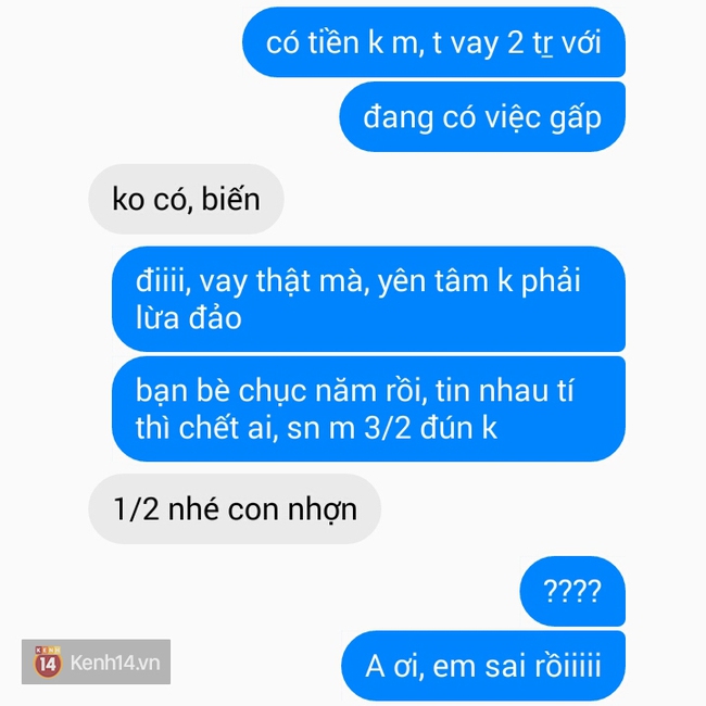 Bạn thử nhắn tin hỏi vay bạn thân của bạn 2 triệu đi xem chúng nó trả lời thế nào - Ảnh 11.