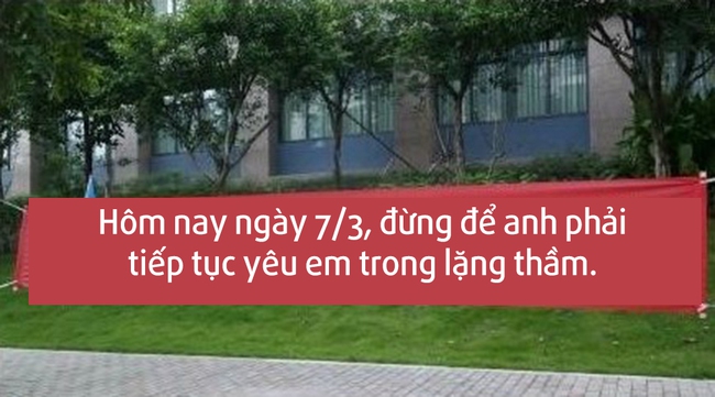 Nam sinh trường người ta: Ng&agrave;y 8/3 ch&uacute;c con g&aacute;i l&agrave; phải giăng biểu ngữ cực chất - Ảnh 29.