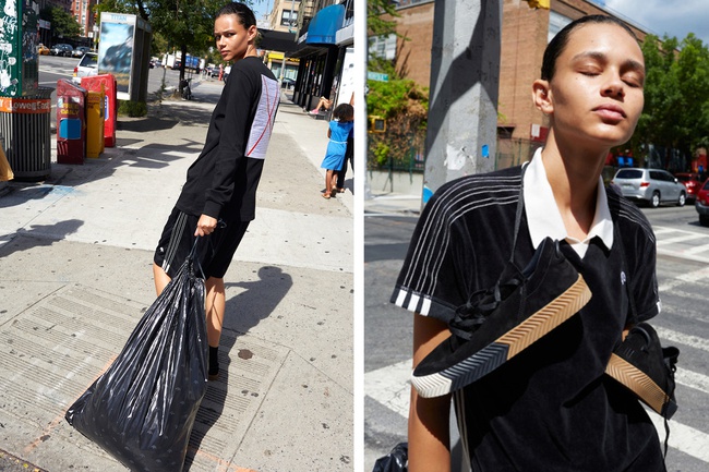 adidas Originals x Alexander Wang lăng xê mốt nhặt lá đá ống bơ, tay cầm túi rác ra đường - Ảnh 12.