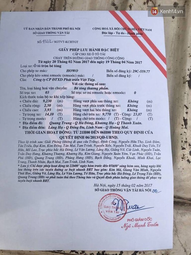Vụ nữ sinh chết thảm dưới gầm xe bồn b&ecirc; t&ocirc;ng: Xe chạy v&agrave;o giờ cấm - Ảnh 2.