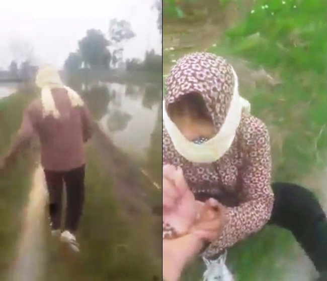 Triệu tập thanh niên quay clip người phụ nữ bị trói vì nghi bắt cóc trẻ em ở Nghệ An - Ảnh 1.