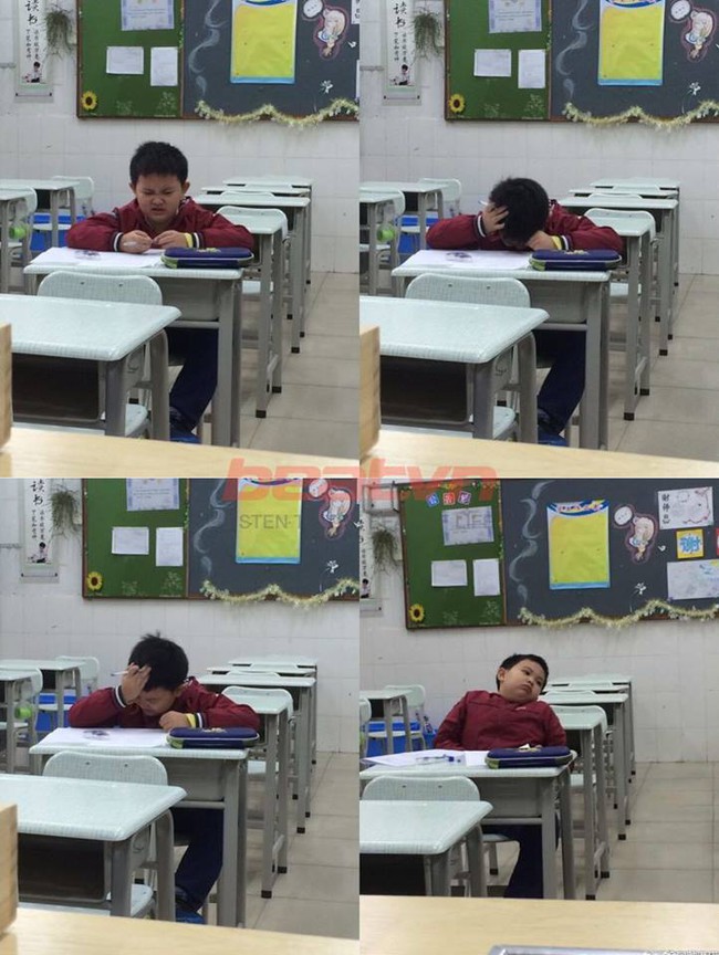 Loạt biểu cảm bất lực với b&agrave;i tập kh&oacute; của cậu b&eacute; g&acirc;y sốt v&igrave; qu&aacute; đ&aacute;ng y&ecirc;u - Ảnh 1.