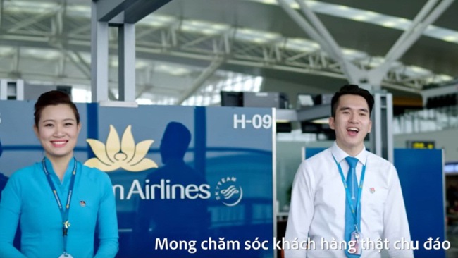 Clip nhảy trên nền nhạc Bống bống bang bang của dàn tiếp viên, phi công Vietnam Airlines gây sốt - Ảnh 3.