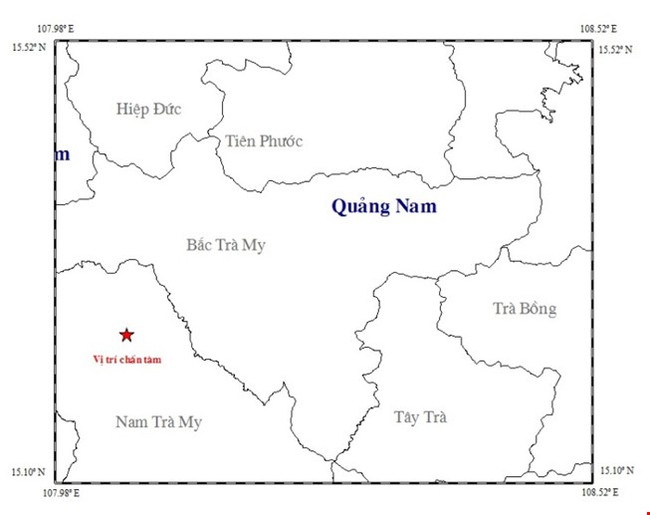Động đất 3,9 độ richter k&egrave;m tiếng nổ lớn ở Quảng Nam - Ảnh 1.