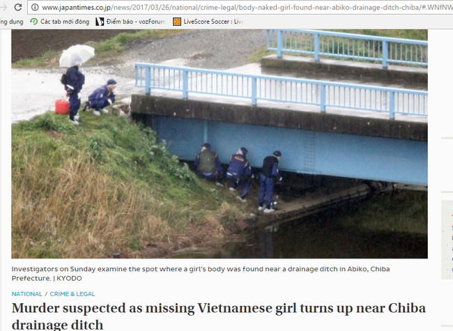 Vụ bé gái người Việt được phát hiện tử vong sau 2 ngày mất tích gây chấn động Nhật Bản - Ảnh 4.