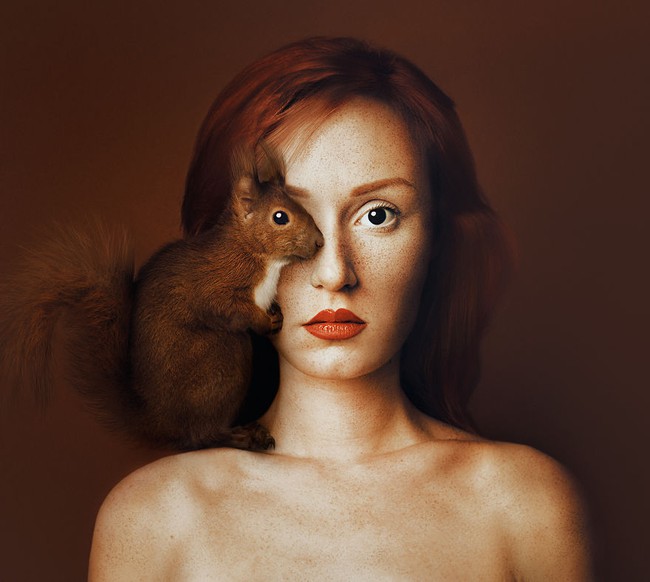 Con người và động vật xuất hiện cùng nhau trong bộ ảnh ghép mắt tuyệt đẹp - Ảnh 3.