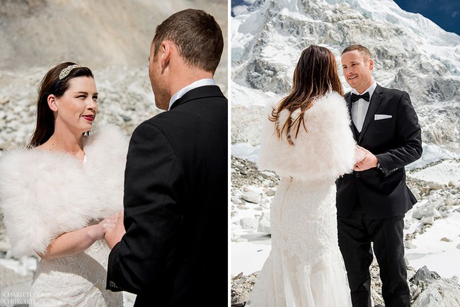 Sau 3 tuần leo núi, cặp đôi kết hôn trên đỉnh Everest và những bức ảnh cưới của họ thật tuyệt - Ảnh 16.
