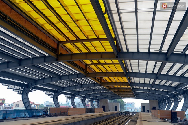 Các nhà ga của tuyến đường sắt Cát Linh - Hà Đông đang dần hoàn thiện, mỗi nhà ga là một màu sắc riêng biệt, nổi bật! - Ảnh 4.