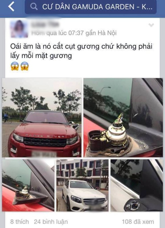 2 tên trộm gương ô tô rồi cầm dao chặn taxi định cướp tài sản trong khu đô thị ở Hà Nội - Ảnh 1.